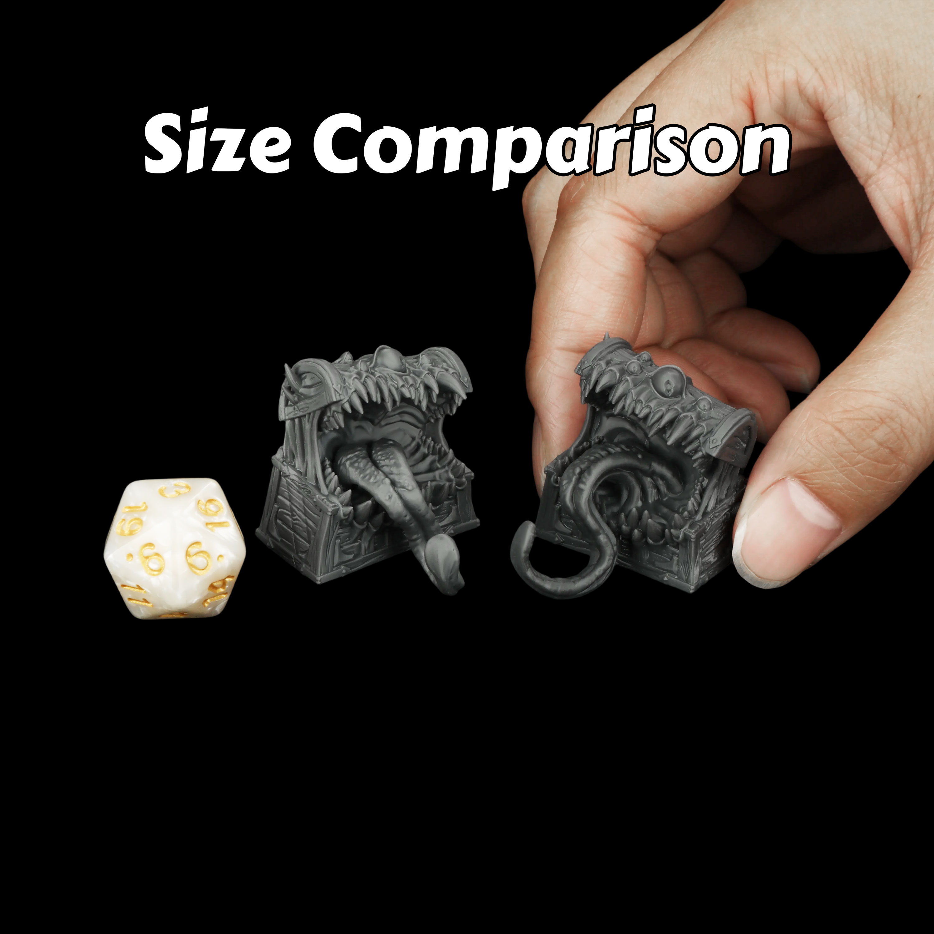 Board Game Rpg - 2 Pcs Mimic Miniatures - Resin