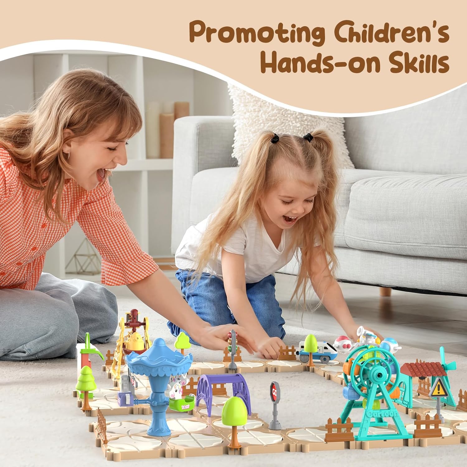 DIY Puzzle Track Car Set Assem - огляд і ціна Board Game Diy