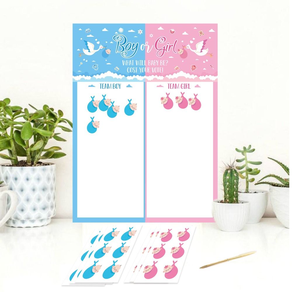 With Stickers Gender Revealed  - огляд і ціна Board Game Who Is It