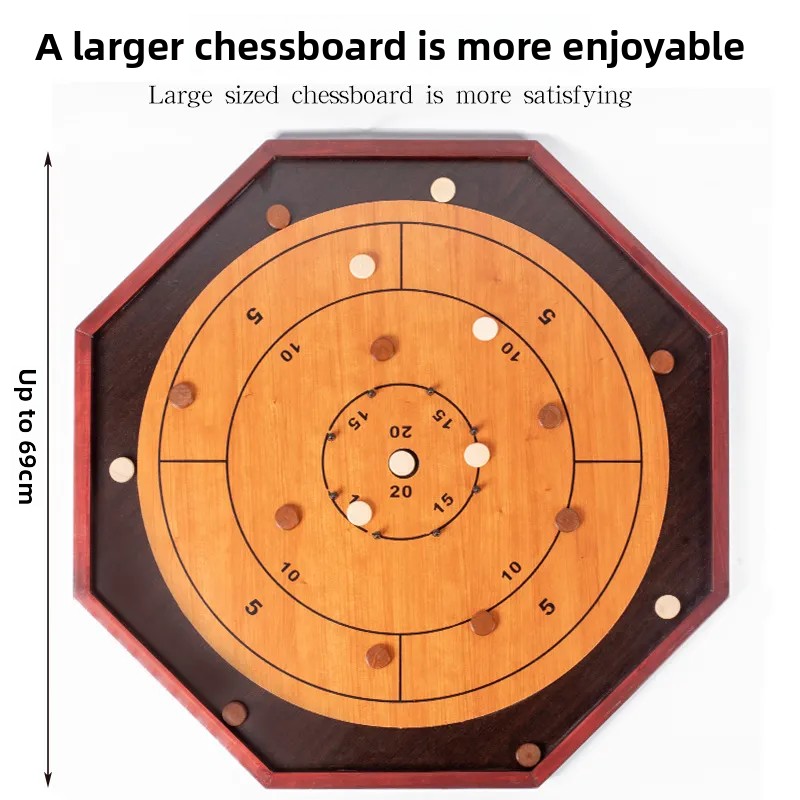 Solid Wood Crokinole Board - W - огляд і ціна Board Game Operation