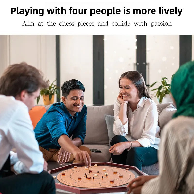 Solid Wood Crokinole Board - W - огляд і ціна Board Game Operation