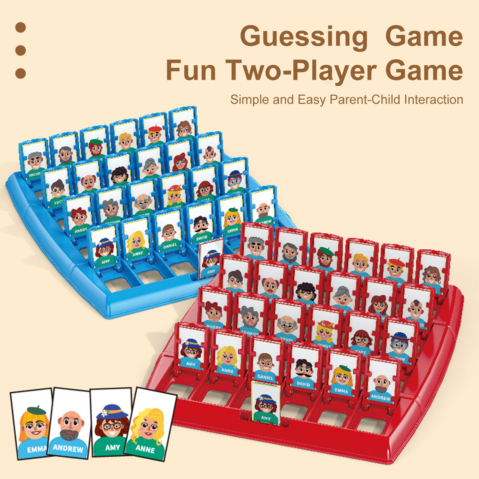 Two-Player Educational Toy Int - огляд і ціна Board Game Who Is It