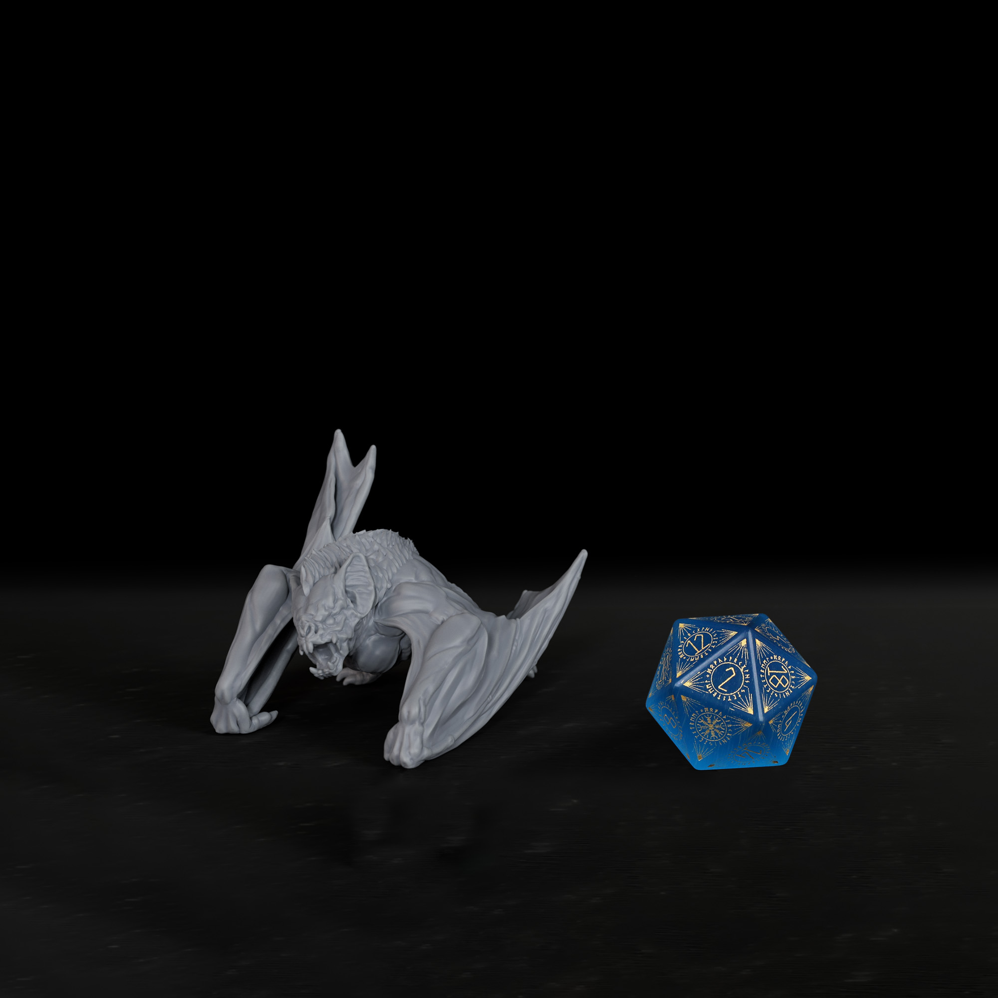 TTRPG Dire Bat Miniature Evil  - огляд і ціна Board Game Rpg