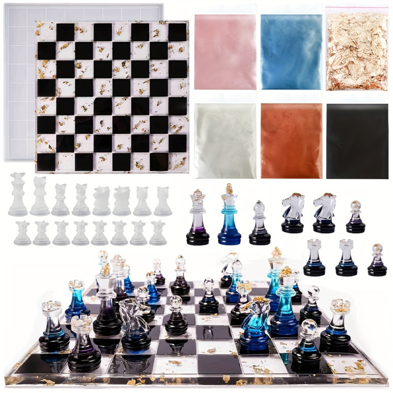23pcs Chess Set with Silicone  - огляд і ціна Board Game Diy