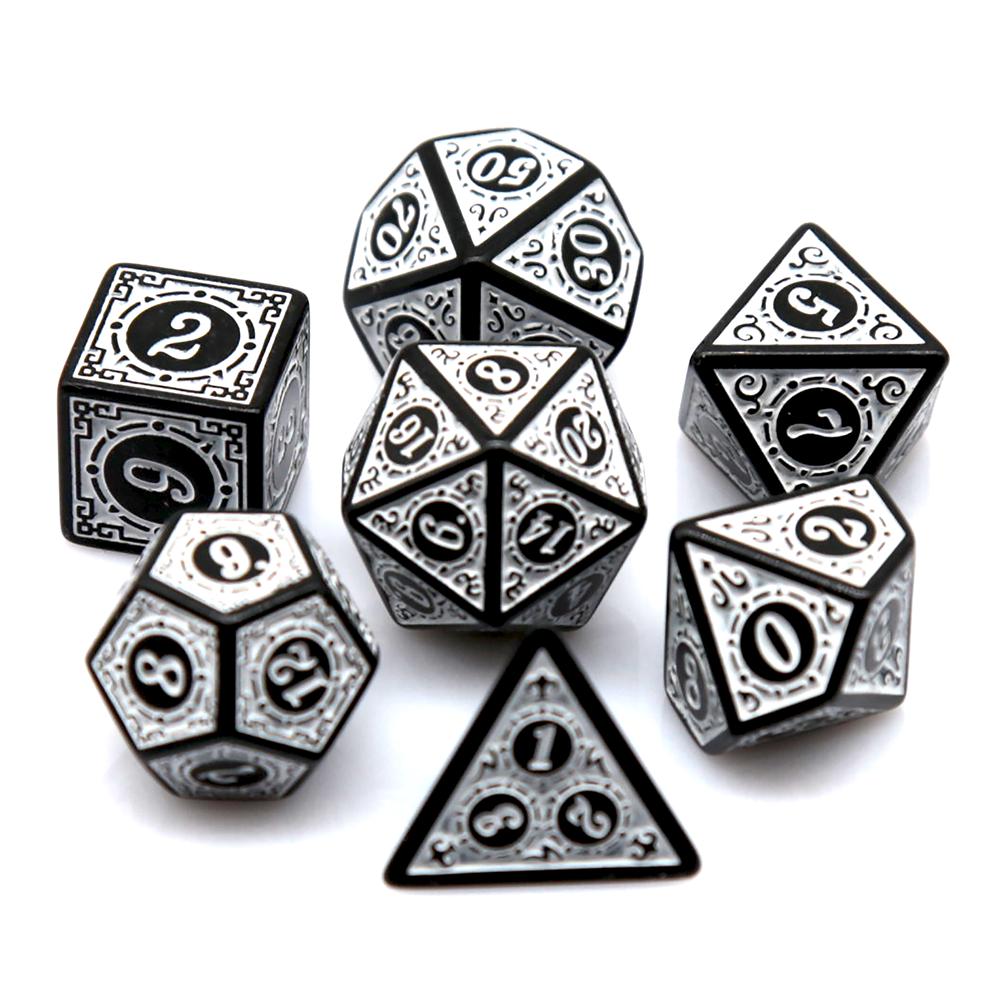 7Pcs/set Multi-color Window Di - огляд і ціна Board Game Rpg